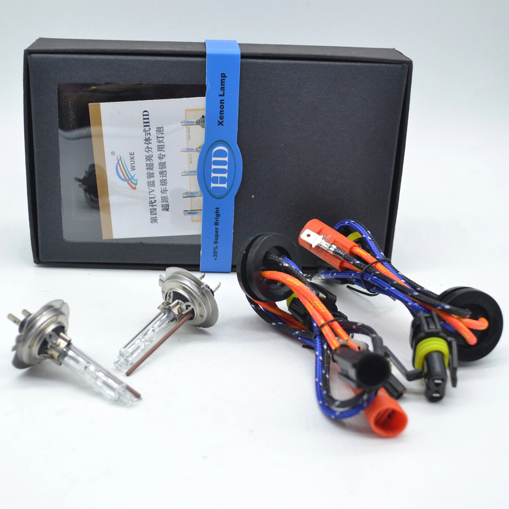WK + 30% яркость H7 HID ксеноновая лампа фары 35 Вт 3900LM 5500K/6500K