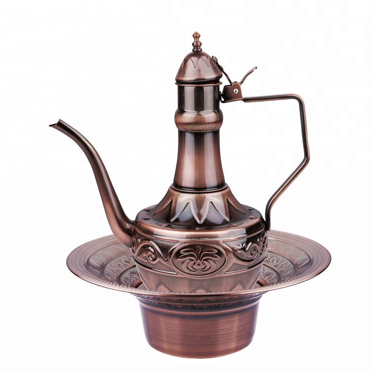 Low Price Arab Hand Washing Set Stainless Steel Muslim Hand Water Kettle and Washing Pot