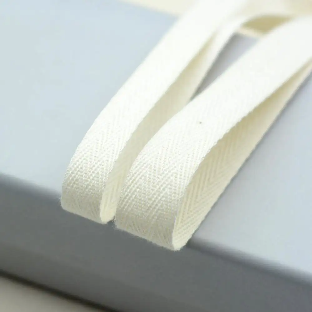 Supplier Wholesale 100% Cotton Environmental Fabric Woven Cotton Ribbon Factory Cotton webbing Tape