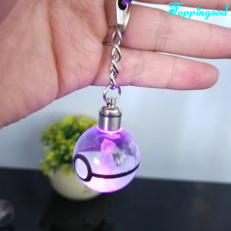 Симпатичные Pokemon Go Ball кристалл брелок на заказ для подарков на день рождения