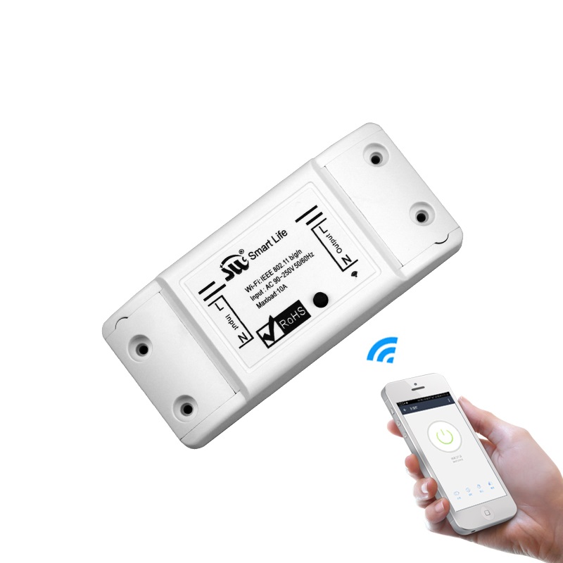 DIY WiFi умный выключатель света универсальный выключатель таймер беспроводной пульт дистанционного управления работает с Alexa Google Home Smart life