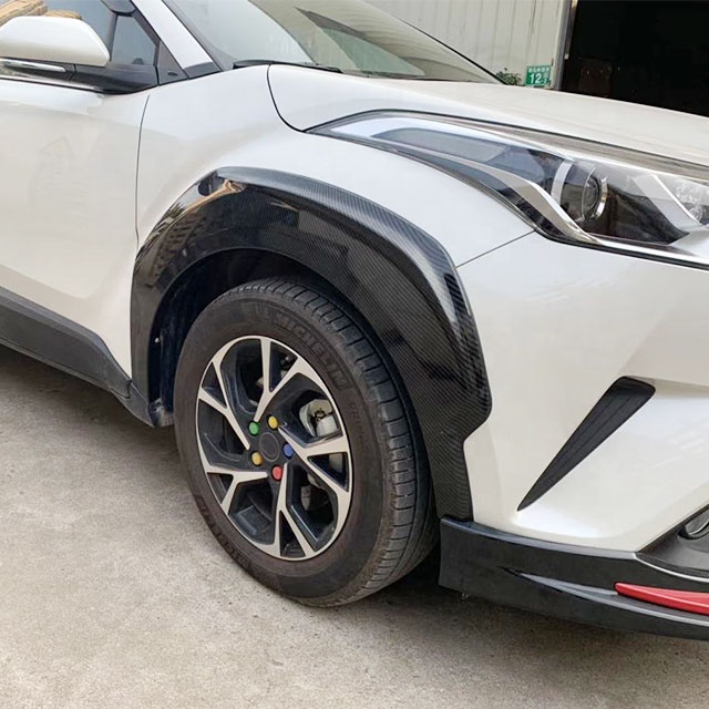 Наборы для тела ABS аксессуары Арка колеса для chr C-HR CH-R 2017 2018 2019 углеродное волокно шаблон впрыска крыло вспышка