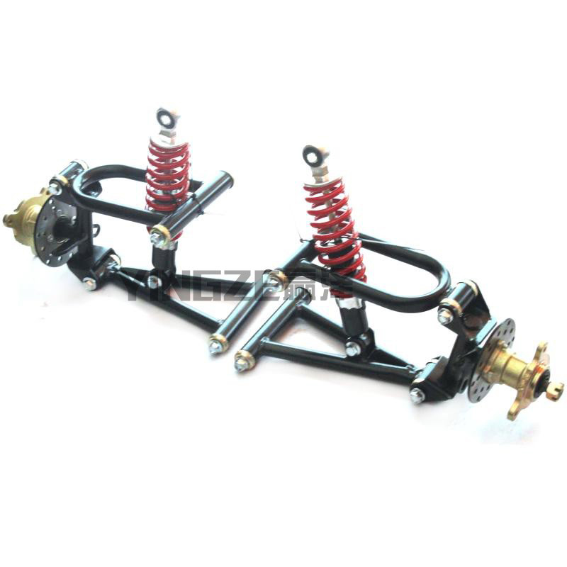 Go Kart картинг четыре колеса ATV передний амортизатор амортизаторы Swingarms с фланец колеса сидя