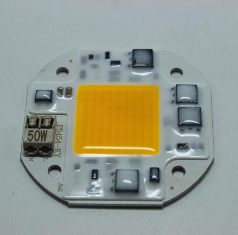 F5454 AC100-260V 50W Chip Led Driverless Solderless COB Led Grow Light Warm White
