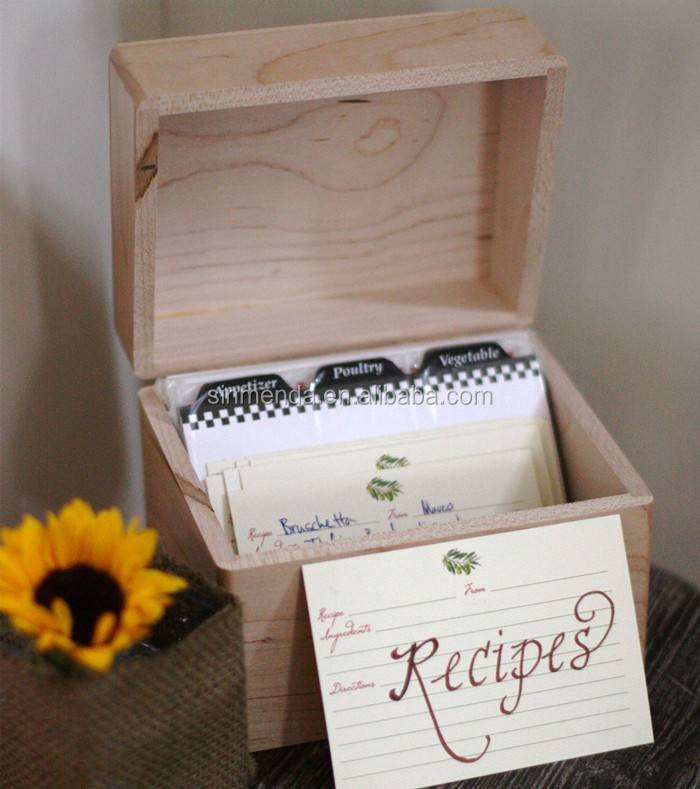 Wholesale double sides printing recipe card , kitchen divider print card