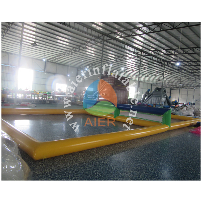 popular team game Inflatable Volleyball, inflatable beach volleyball field, inflatable water park volleyball for water sport
