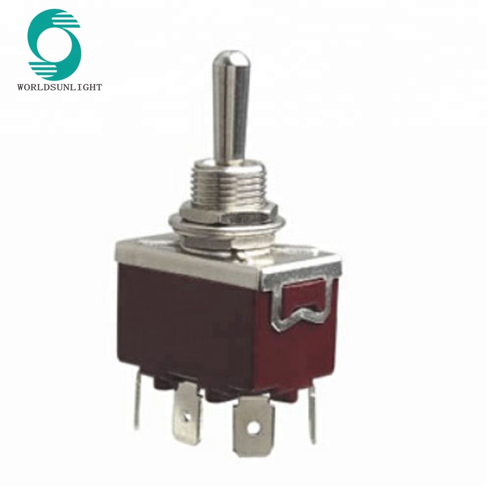 KN3(C)-203P/213P/223P DPDT 6 PIN 3-сторонний выход средней тумблер