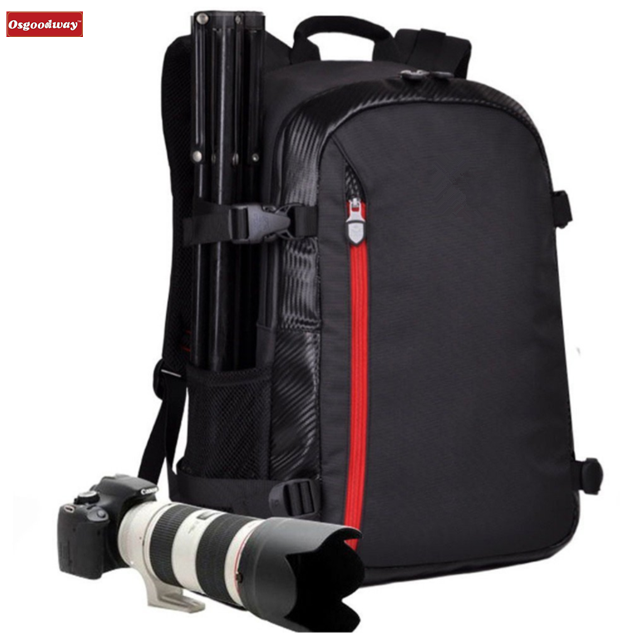 Osgoodway Large Capacity Multi-function Waterproof Dslr Camera Bags Backpack for Professional Photography