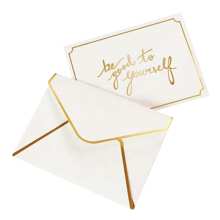 Custom Fancy White Wedding Folding Greeting Invitation Paper Card With Envelope