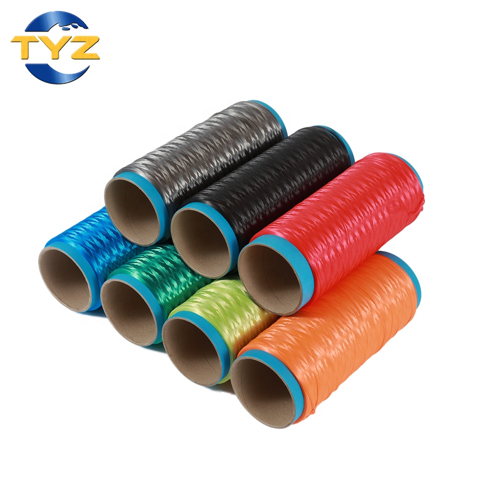 Высокая прочность высокий модуль высокая производительность UHMWPE цвет волокна зеленый/желтый/Rlue/черный/красный