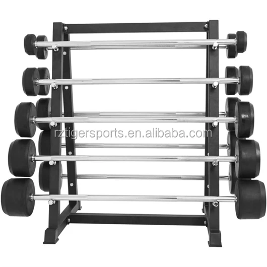 Gym equipment steel fixed barbell storage rack