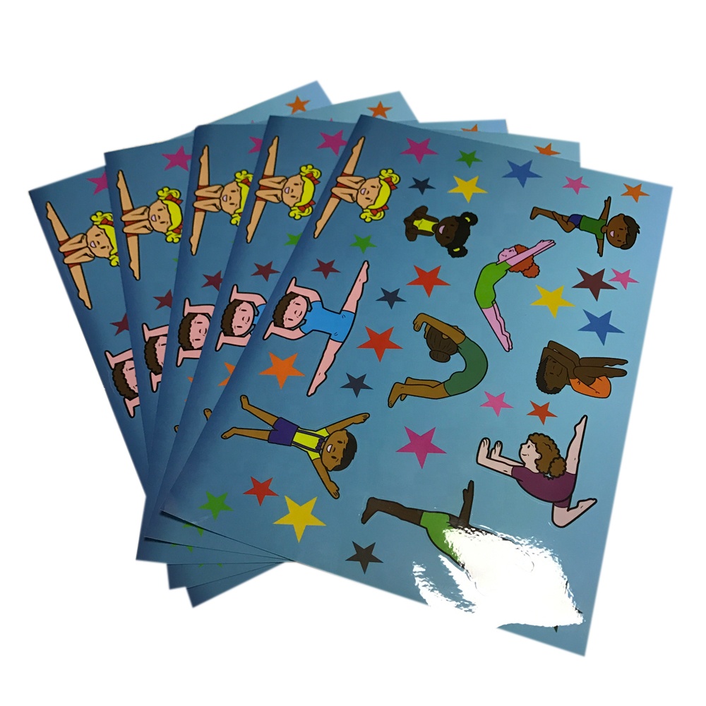 Manufacture Printing Custom Stickers Label Sheets Die-Cut Sticker Pages