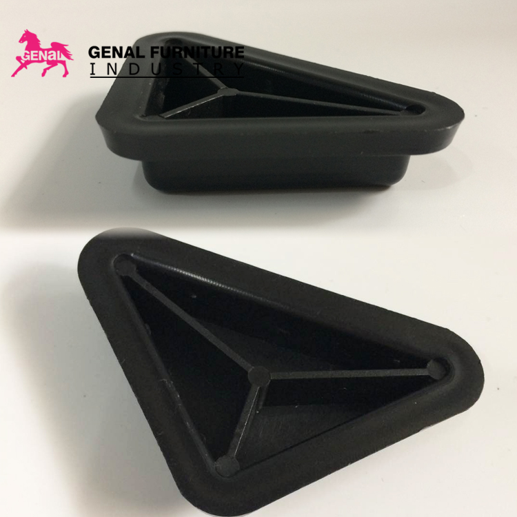 Triangle black plastic bed accessories edge corner guard protector