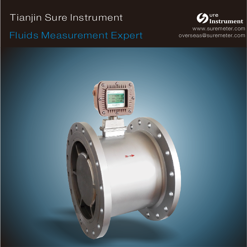 thermal gas mass air turbine flow meter
