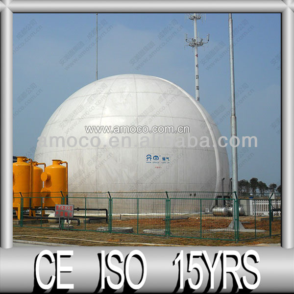 Резервуар для хранения газа 5000 м3 с простым в установке, ремонте и перемещении, устойчивостью к старению, выдерживает кислоты и щелочи