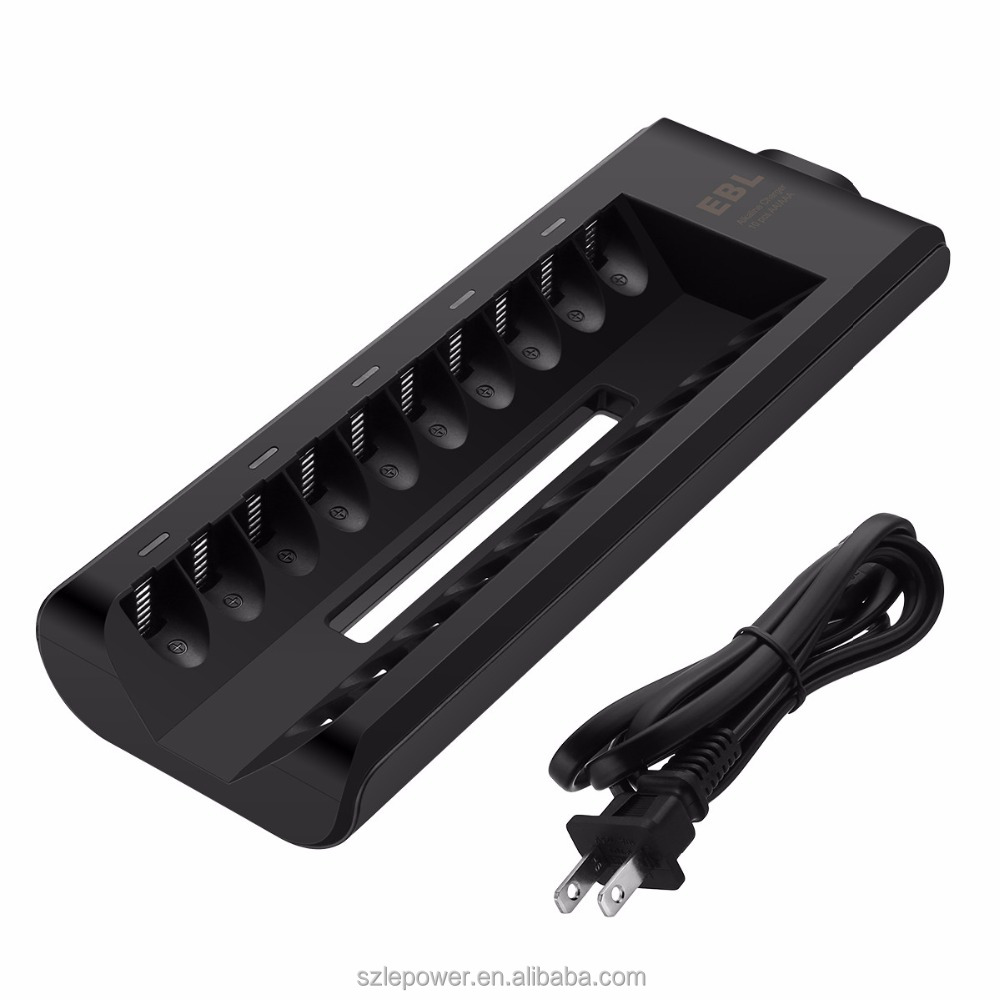 Quick Charge Alkaline Battery Charger 10 Slot for AA AAA Alkaline Dry Battery