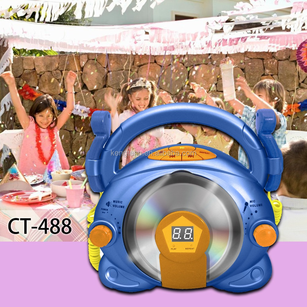 Дети поют вместе CD караоке с микрофоном-CT-488