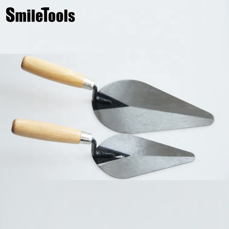 Шпатель SmileTools с деревянной ручкой, шпатель для строительства, скругленный угловой кирпичный мастерок