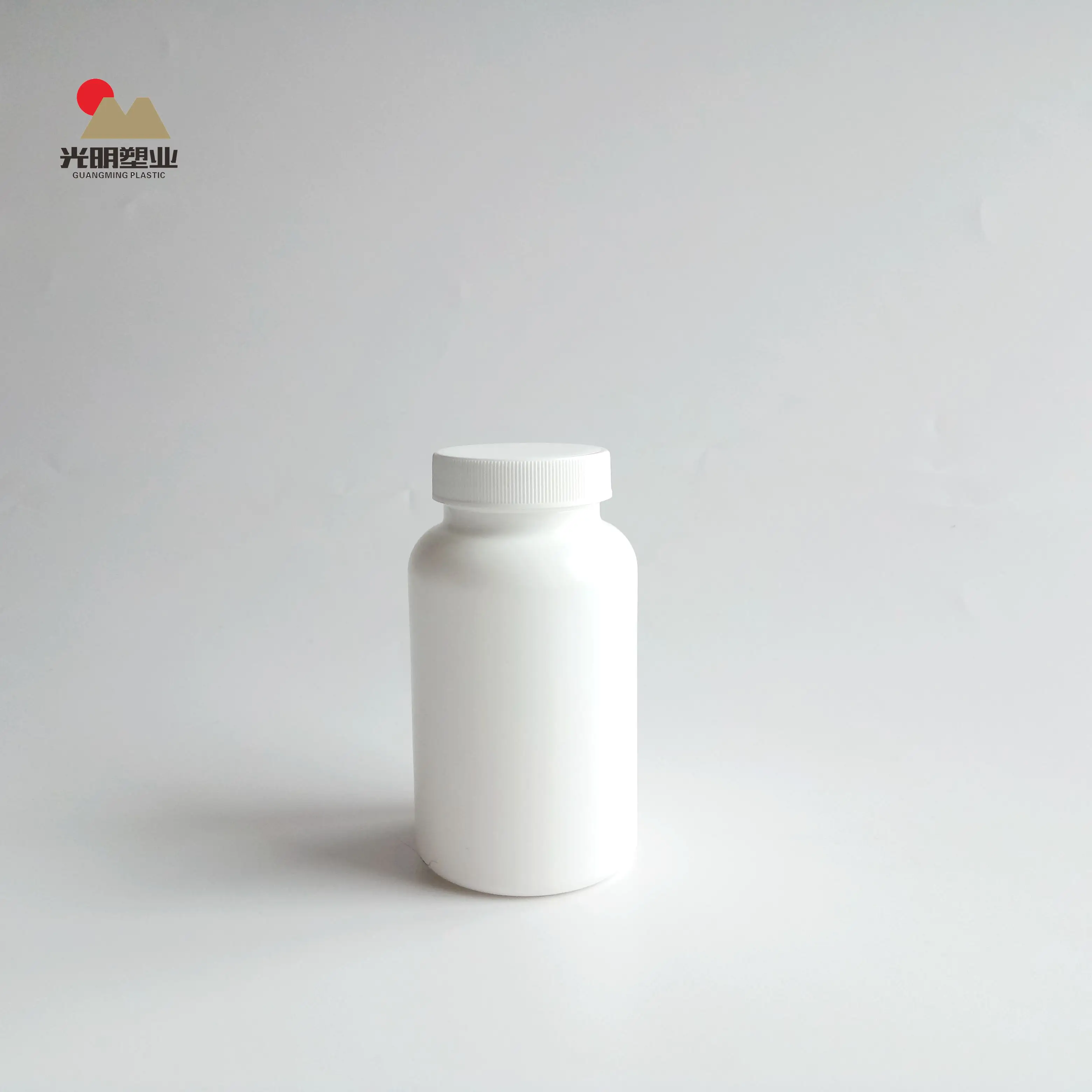 Discount White HDPE Empty Round Plastic Bottles  For Pill big tablets capsules Packaging 250ml