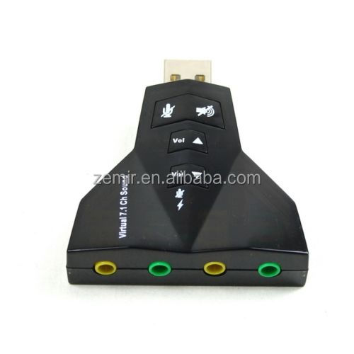 USB к 3D внешней звуковой карте, аудио адаптер, Виртуальный 7,1 канал, CH звуковой микрофон, динамик, двойной адаптер