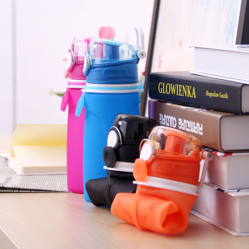 China Manufacturer Bpa Free Folding Water Bottle/collapsible Water Bottle/foldable Water Bottle For Bicycle Accessories