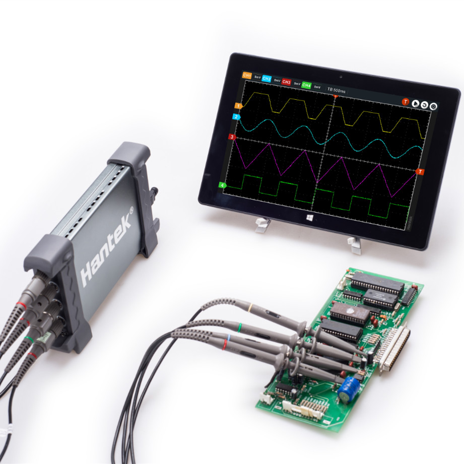 Hantek официальный 6254BD 4 канала 250 МГц полоса пропускания Osiclloscope цифровой USB ПК портативный осциллограф с генератором сигналов 25 МГц