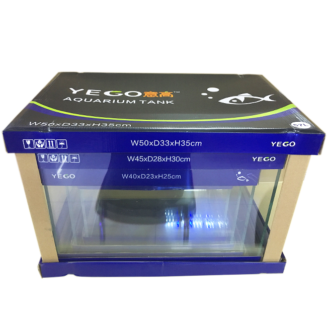 YEGO ultra white fish tank set 5in1