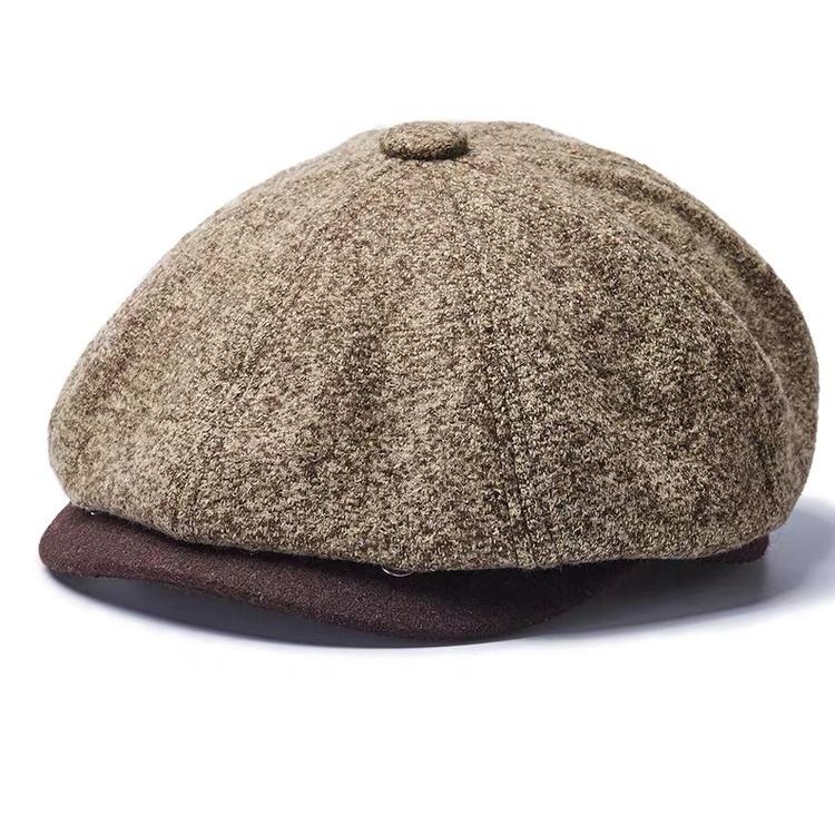 Factory wholesale custom fashion solid classic wool beret