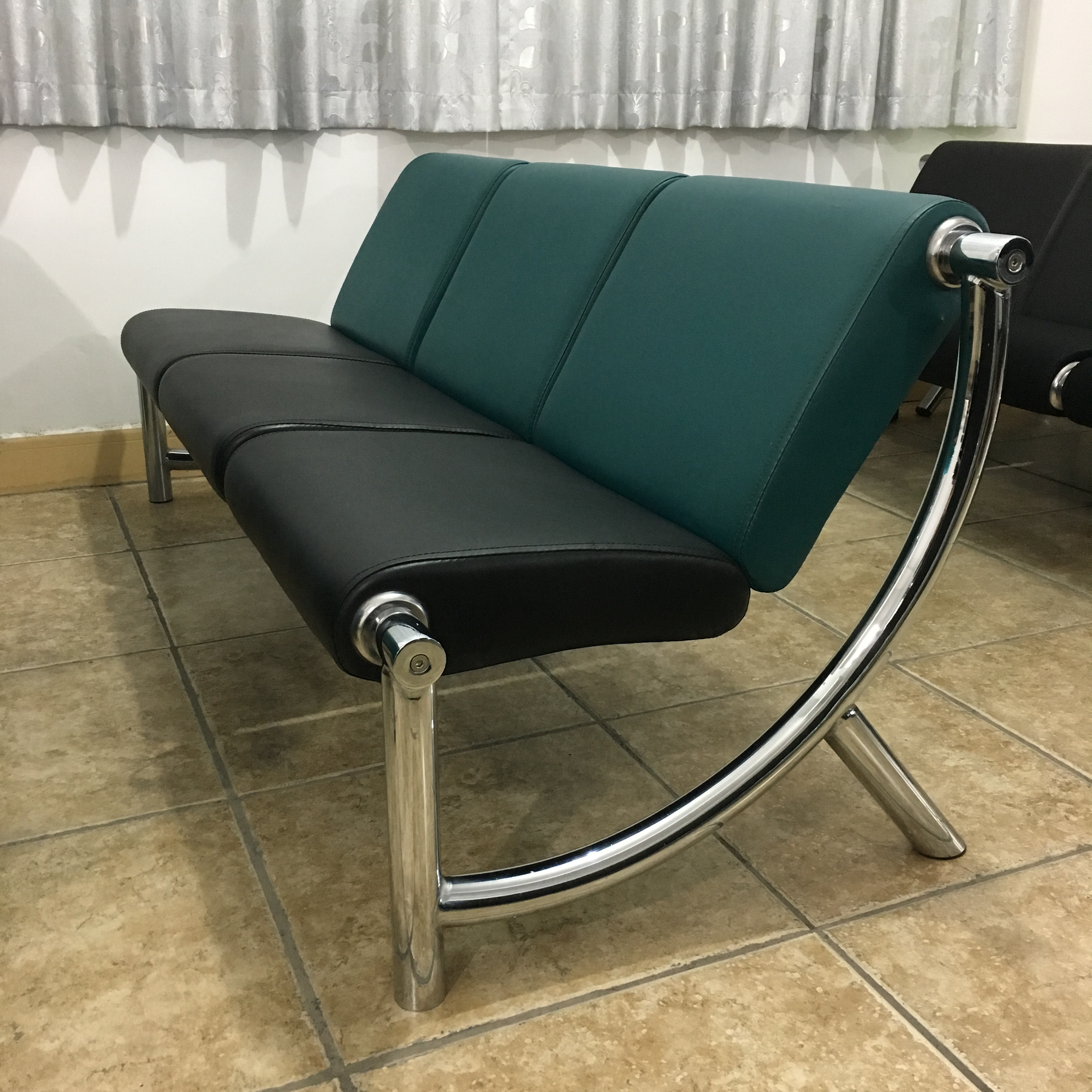 modern office sofa set hospital reception area 5 seat sofa set without armrest