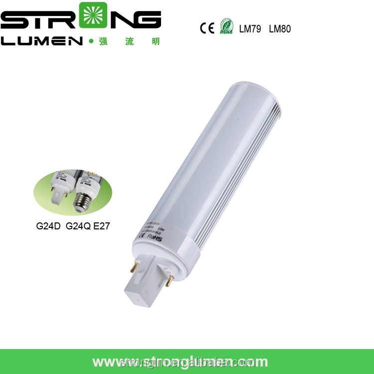 Горячие продажи 8 Вт хорошее качество G23/G24D/Q/E27 LED горизонтальный разъем лампы с ce rohs