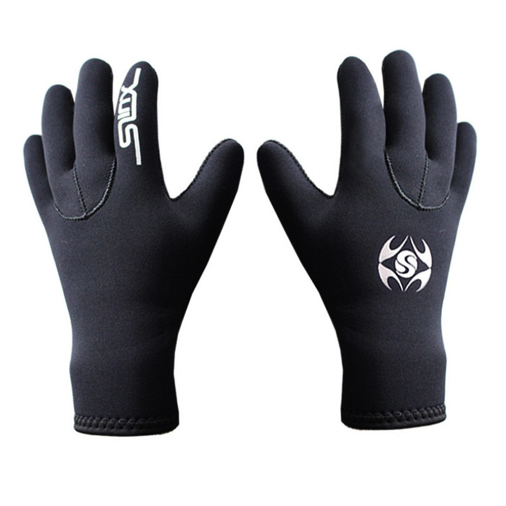 Sports wear Wetsuit Gloves 3mm Neoprene Five Finger Diving Gloves Anti Slip  for Snorkeling Swimming Surfing Sailin