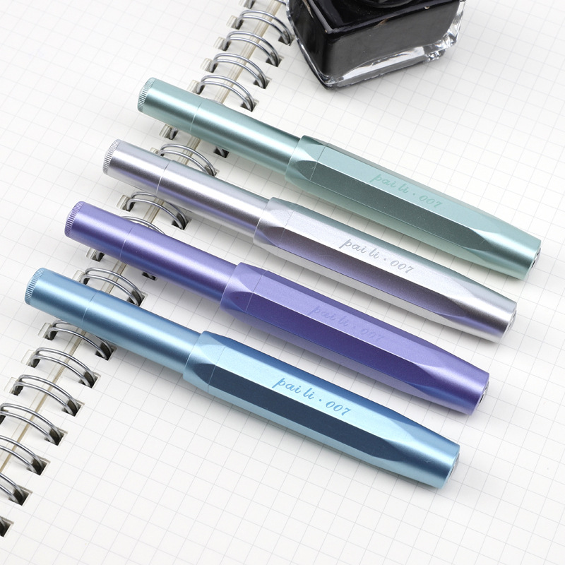 Ladys Mini Sport Classic Fountain Pen Black M Steel Medium Nib Pocket Short Fountain Pen
