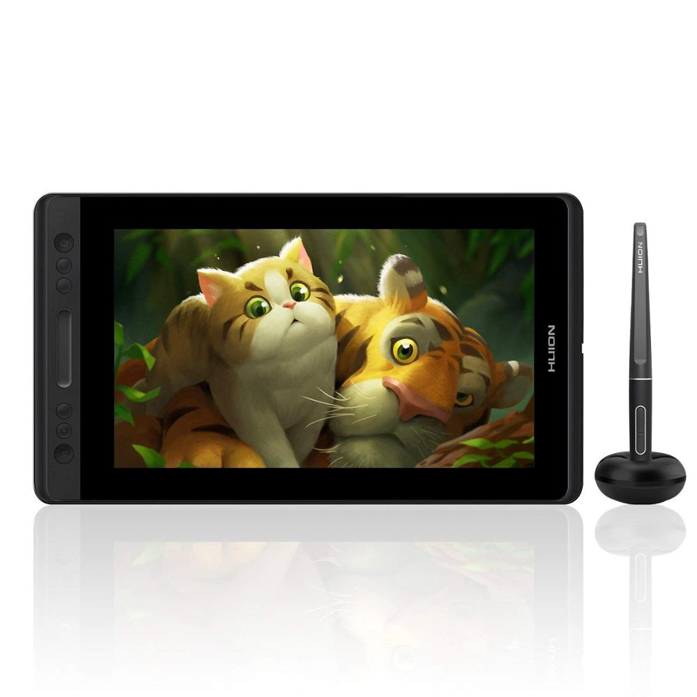 2021 HUION Kamvas pro 13 без батареи ноутбука PC подключения монитор для рисования графический планшет