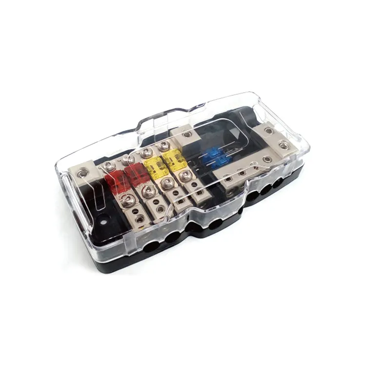 A1 Multi-functional LED Car Audio Stereo Distribution Block Ground Mini ANL Fuse Holder