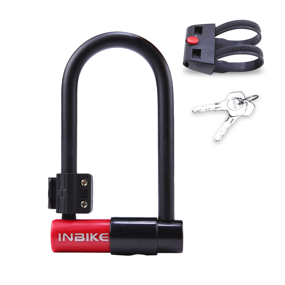 INBIKE Cheap Bike Bicycle Motor U Lock With Keys And Cable