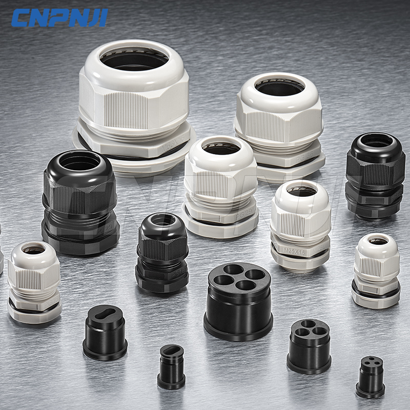 IP68 PP material CE Waterproof PA66 Cable Gland For Closure