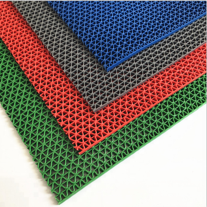 PVC S Anti-slip toilet mat with hollow design
