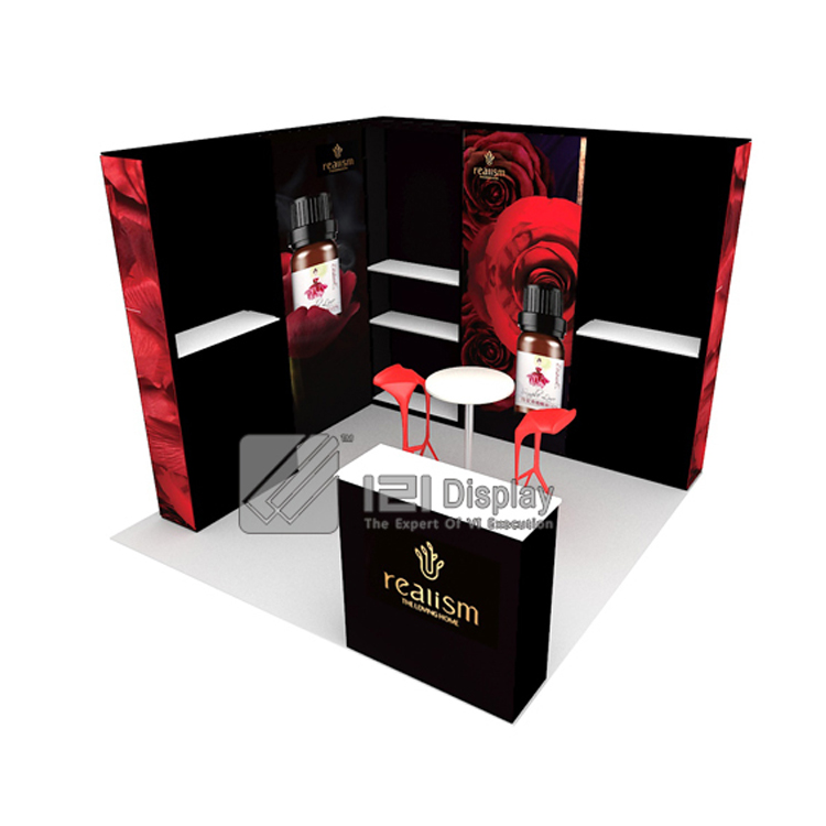 Modular aluminum portable trade show booth