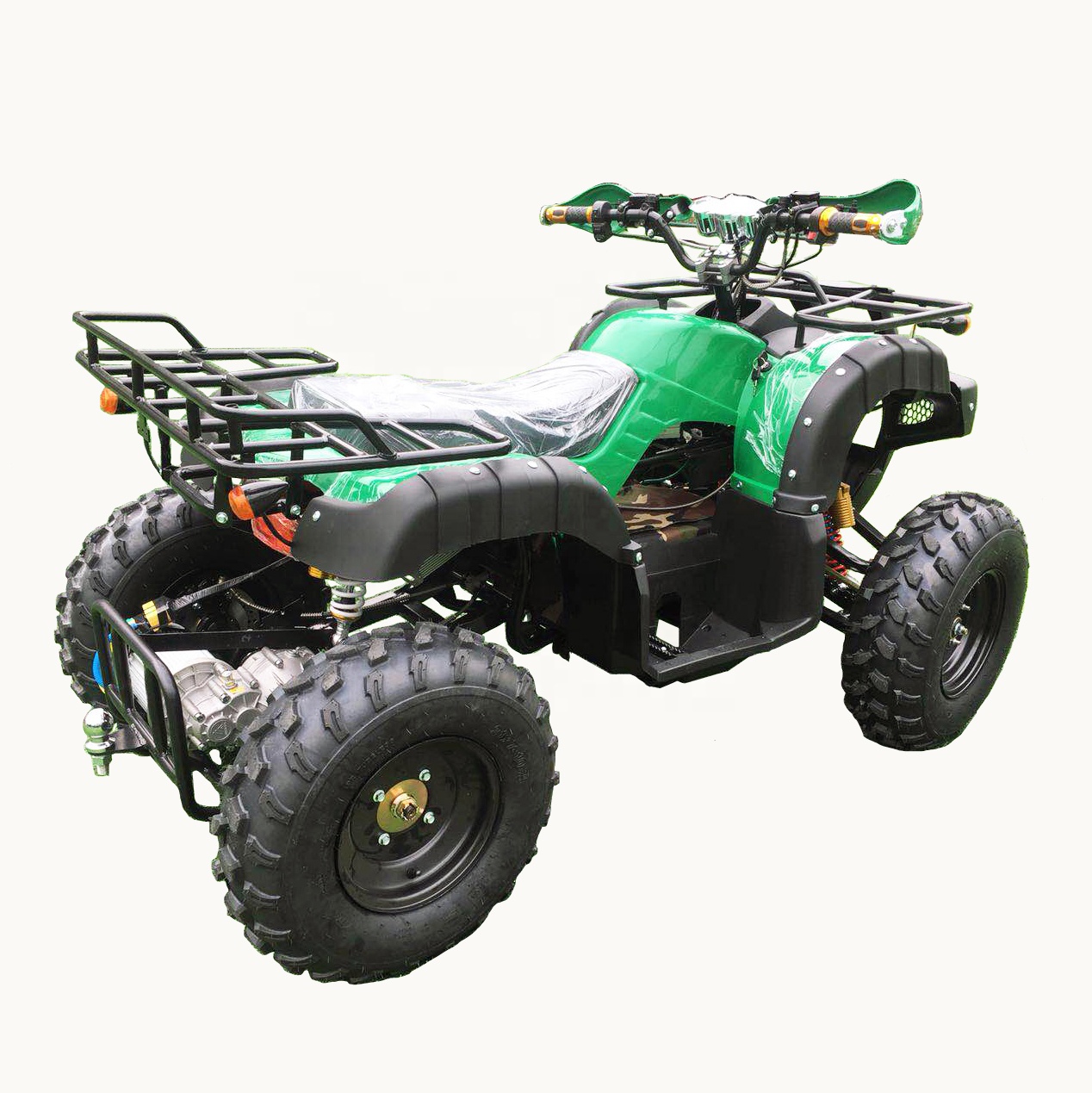 Взрослые электрические велосипеды ATV для охоты 60 в 32 Ач батарея 2200 Вт с шариком прицепа