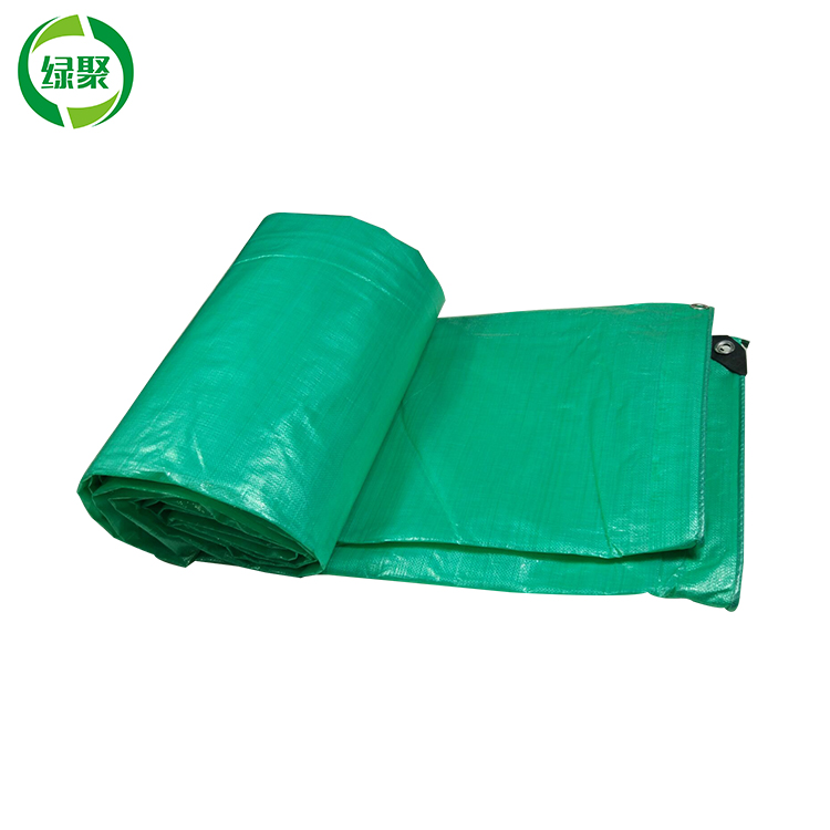 Зеленый цвет PE пластиковый брезент PE тканый брезент Ldpe