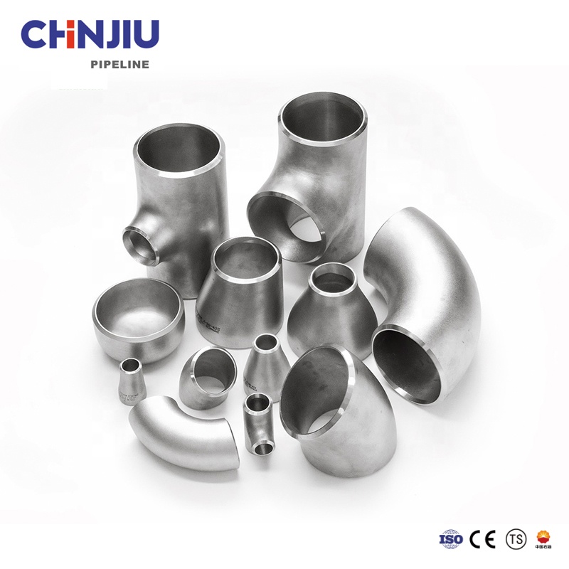 SUS304 316 фитинги из нержавеющей стали для стыковой сварки BW LR длинный радиус 90 градусов sch10 sch40 Бесшовные ss локоть