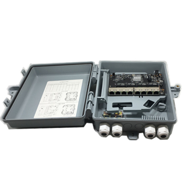 IP65 на открытом воздухе 8 портов 10/100/1000M Ethernet обратного poe гигабитный управляемый коммутатор для FTTX доказательство воды