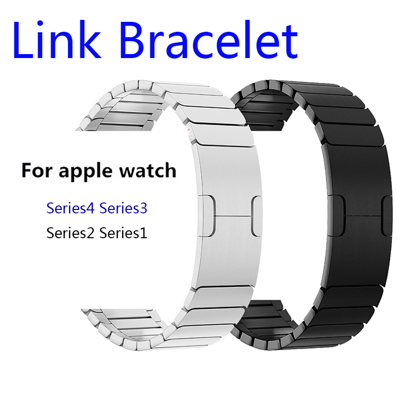 Браслет из нержавеющей стали для Apple watch band 4 40 мм 44 мм 42 мм 38 мм iwatch 4 3 2 1