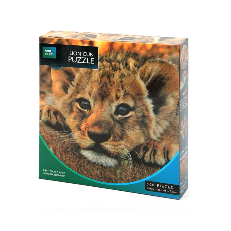 Custom jigsaw sound SLIDING SUBLIMATION PUZZLE GAME box 1000 piece