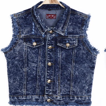 Wholesale Fashion Sleeveless Denim Waistcoat Jacket For Women