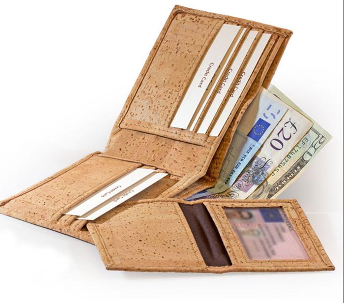 Boshiho дорожный кошелек rfid рукав из натуральной кожи пробковый кошелек