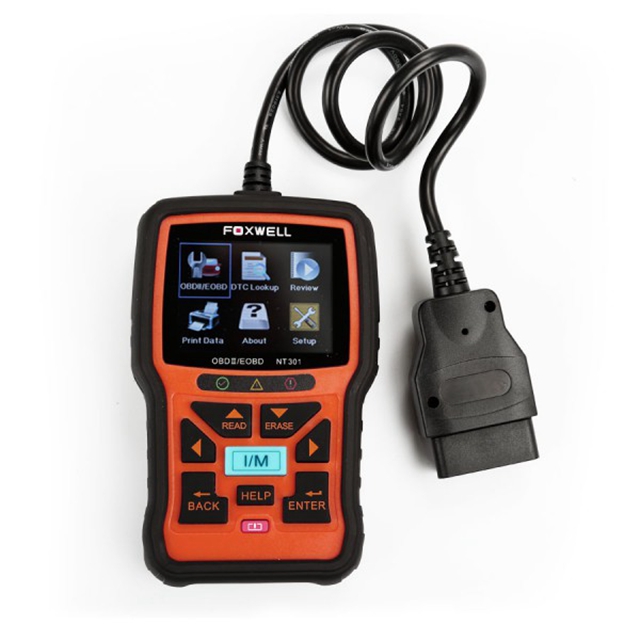 2018 новейший считыватель кодов Foxwell NT301 CAN OBDII/EOBD Поддержка нескольких языков с высоким качеством