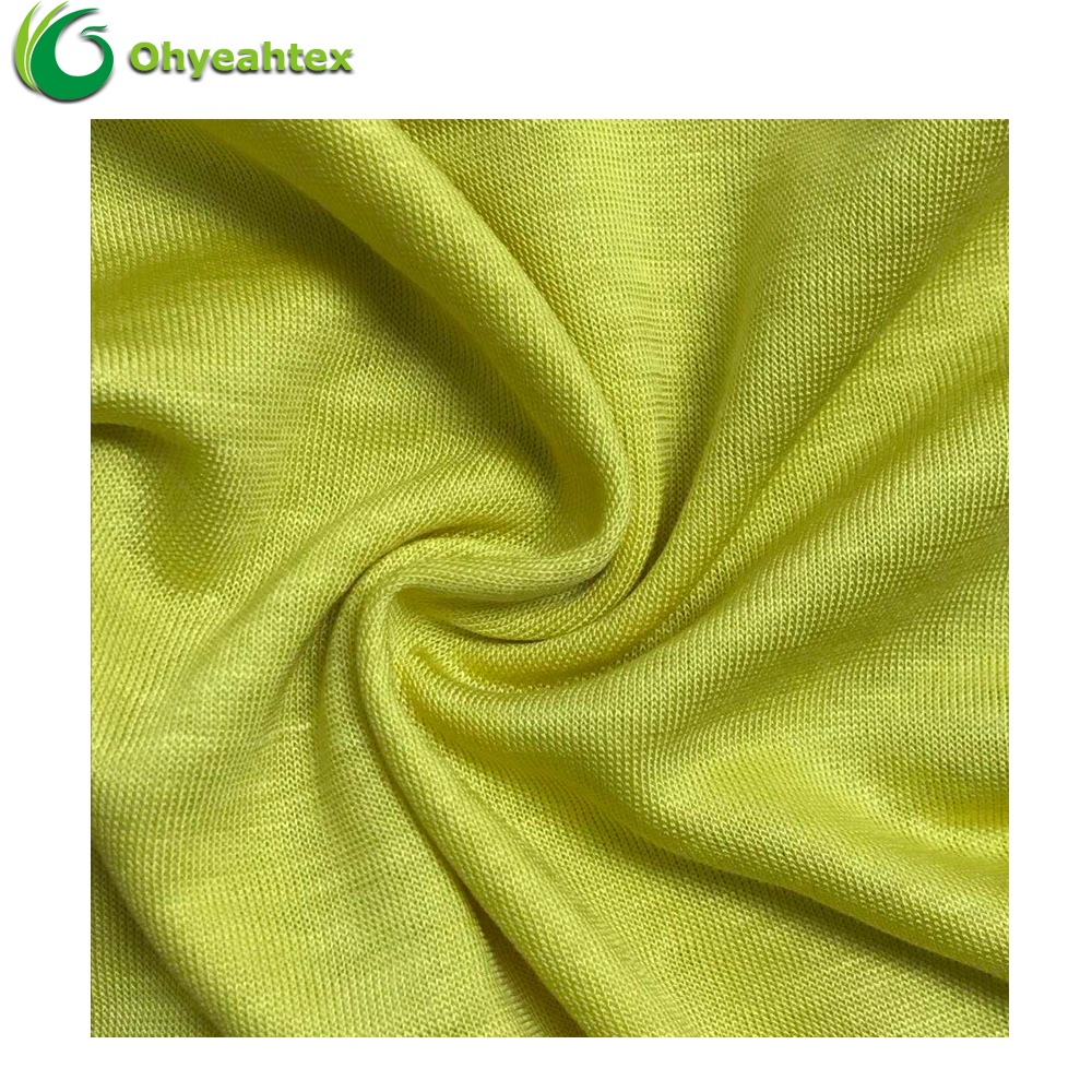 Экологически чистый трикотажный Одноцветный трикотаж Lyocell Lenzing Tencel 100% Tencel ткань для одежды
