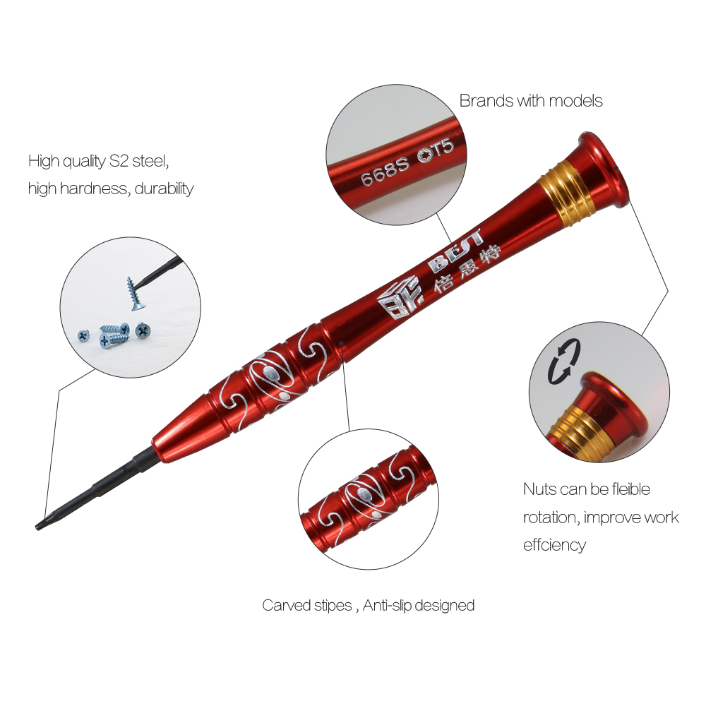 Горячая Распродажа точность Elctronic T5/T10/Torx отвёртки комплект iPhone Компьютер Сотовый телефон ремонт Tool Kit