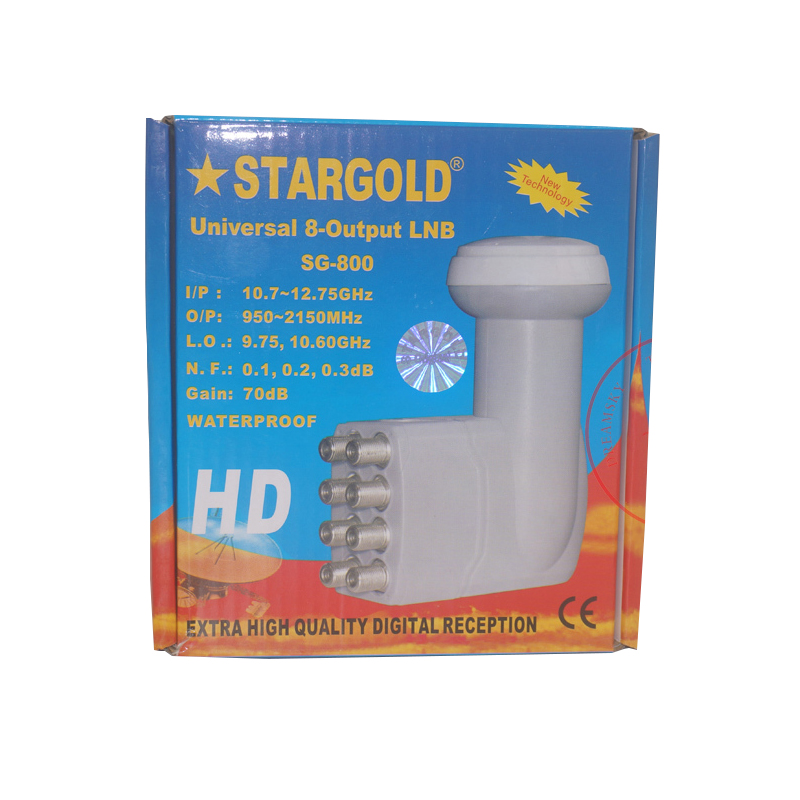 Full HD 8-выход, Octa LNB Universal Ku Band LNB 8 полностью переключенных выходов